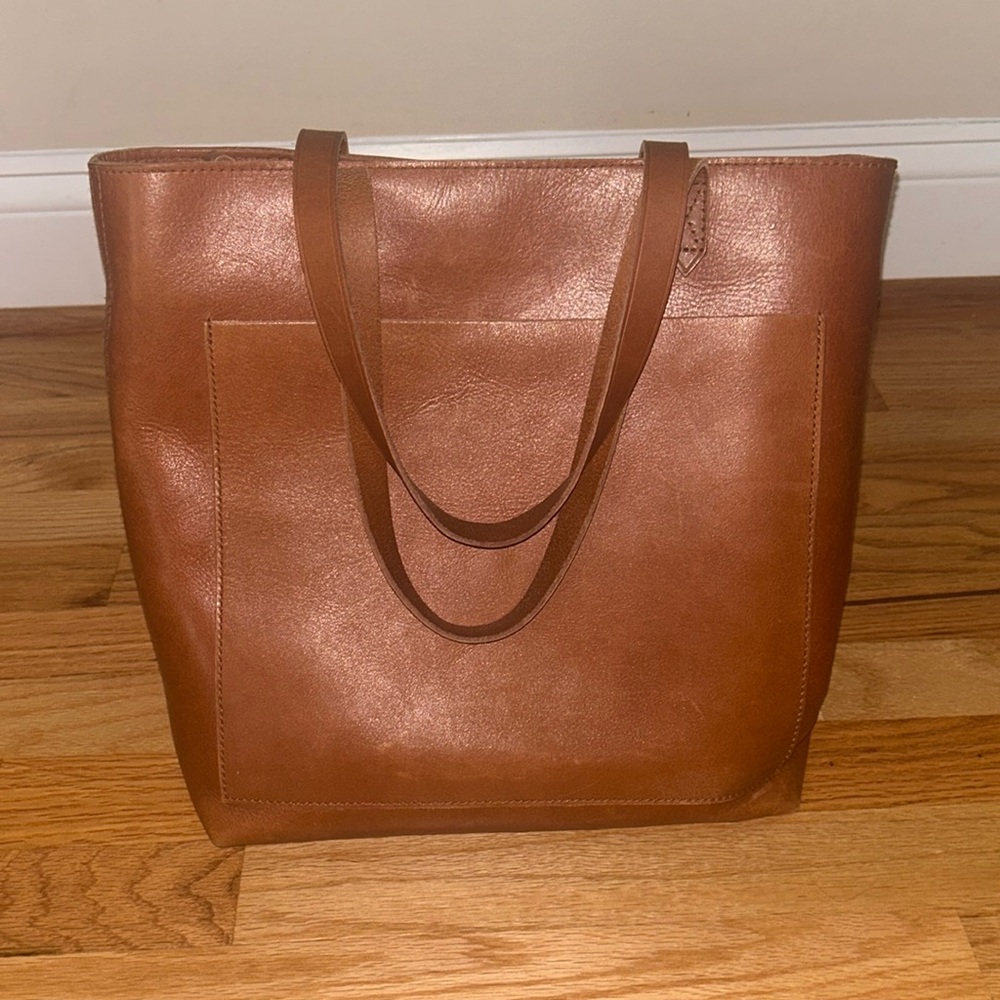 Madewell Brown Leather Tote Bag